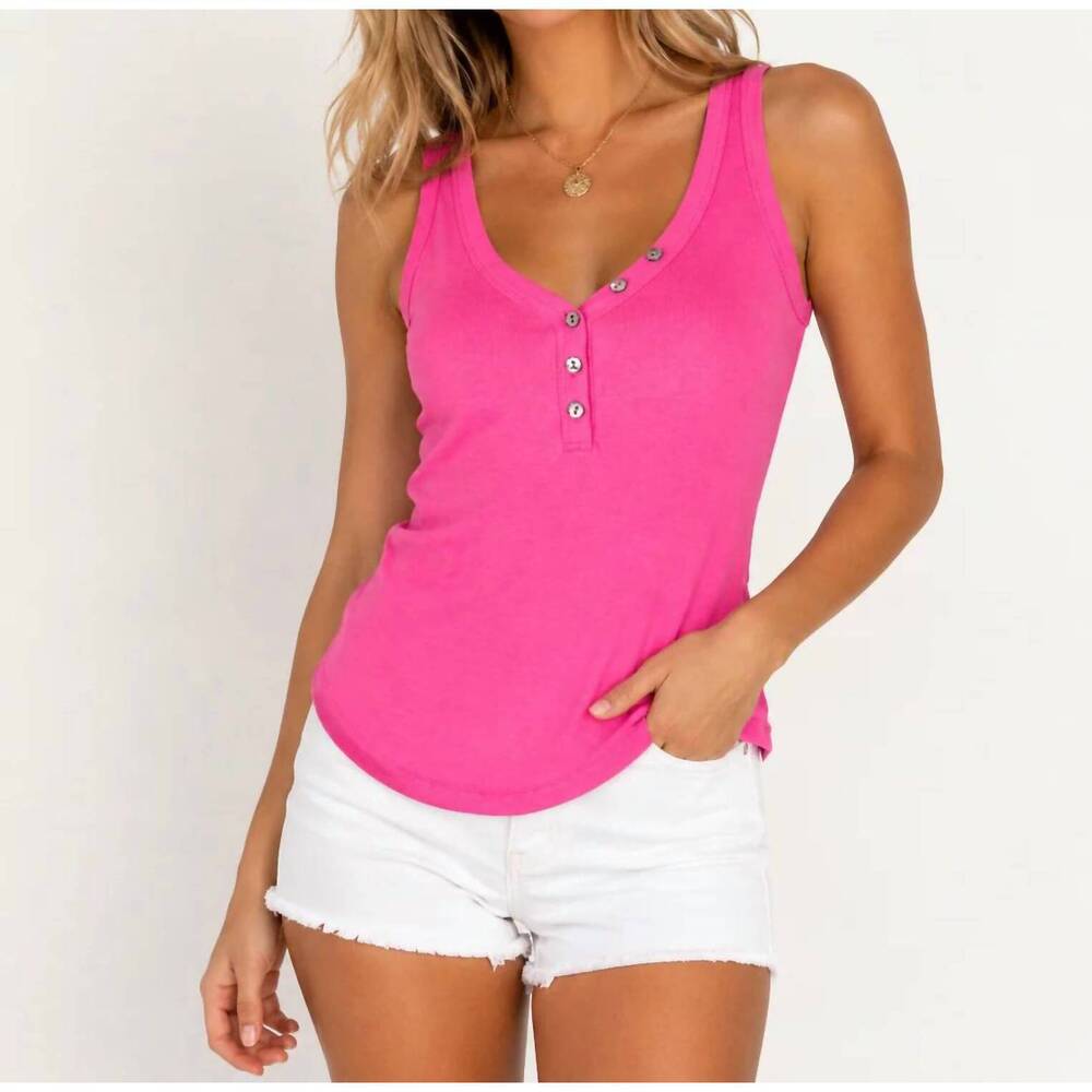 NEW MAC & ME you are so loved fitted tank in pink